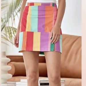 Emily Wonder color block skirt New without tags size 1X